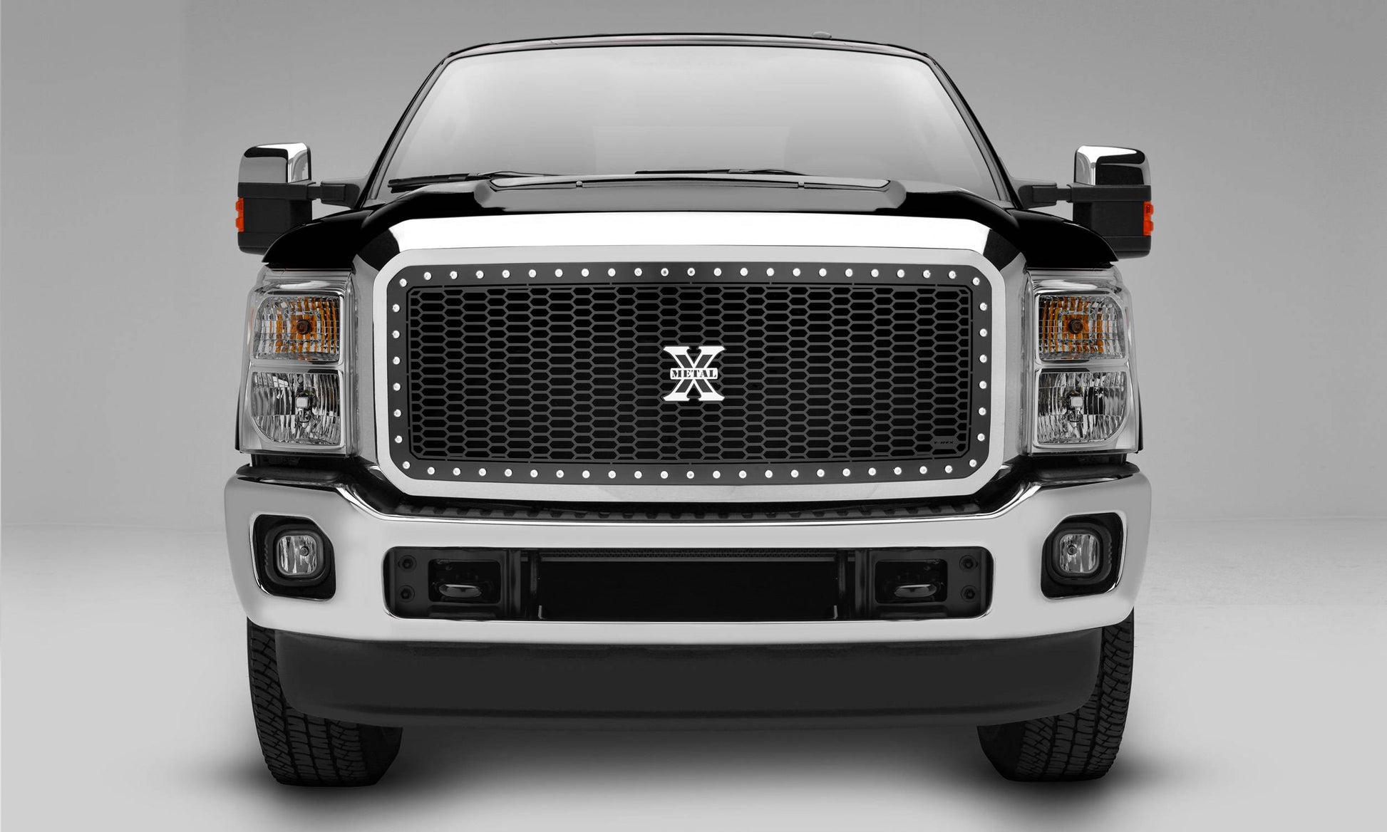 T-REX Grilles 7715461 Black Mild Steel Laser Cut Pattern Grille Fits 2011-2016 Ford F-250 F-350 F-450 F-550