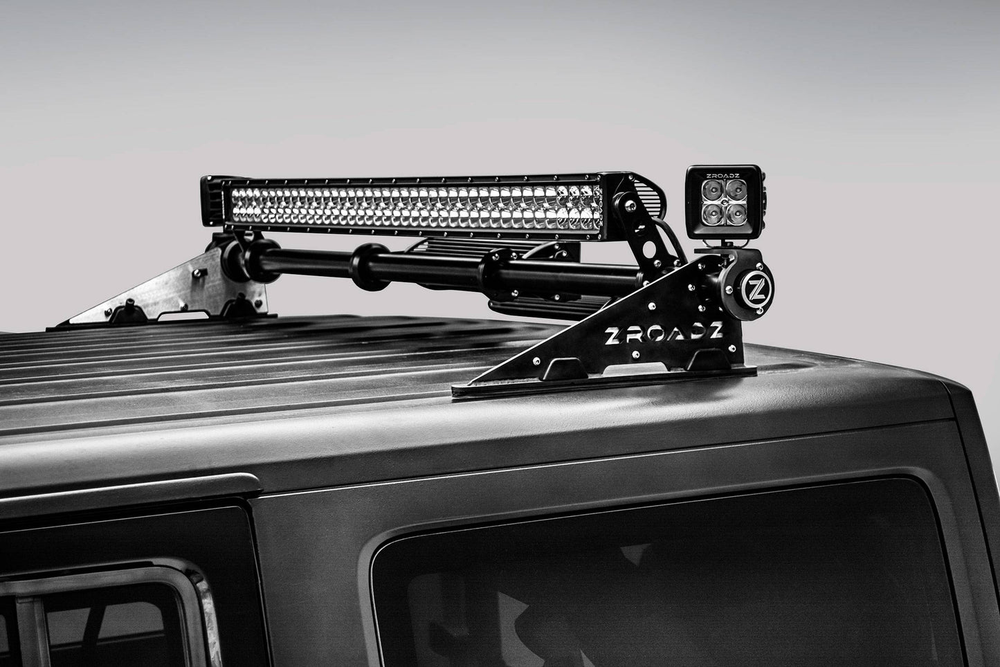 ZROADZ Z350050-JK-KIT-B Black Mild Steel Modular Rack LED Kit Fits 2007-2018 Jeep Wrangler JK Wrangler JKU