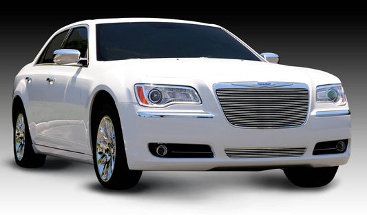 T-REX Grilles 20433 Polished Aluminum Horizontal Grille Fits 2011-2014 Chrysler 300