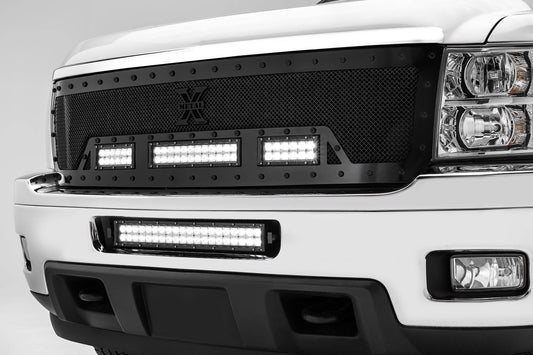 ZROADZ Z321151 Black Mild Steel Front Bumper Center LED Bracket Fits 2011-2013 Chevrolet Silverado 2500 3500