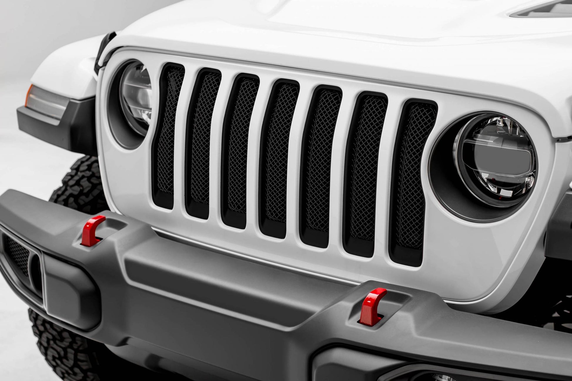 T-REX Grilles 46493 Black Mild Steel Small Mesh Grille Fits 2020-2023 Jeep Gladiator Overland Gladiator Rubicon