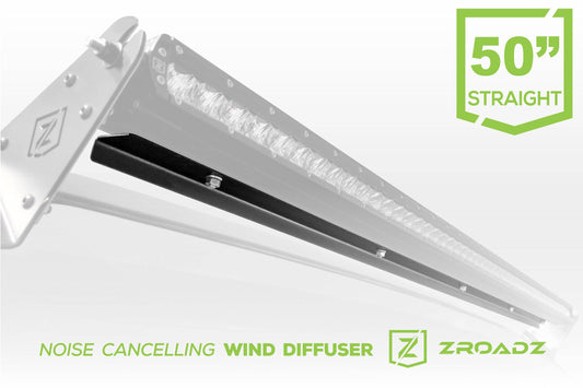 ZROADZ Z330051S Black Aluminum Noise Cancelling Wind Diffuser Fits 2019-2023 Jeep Gladiator