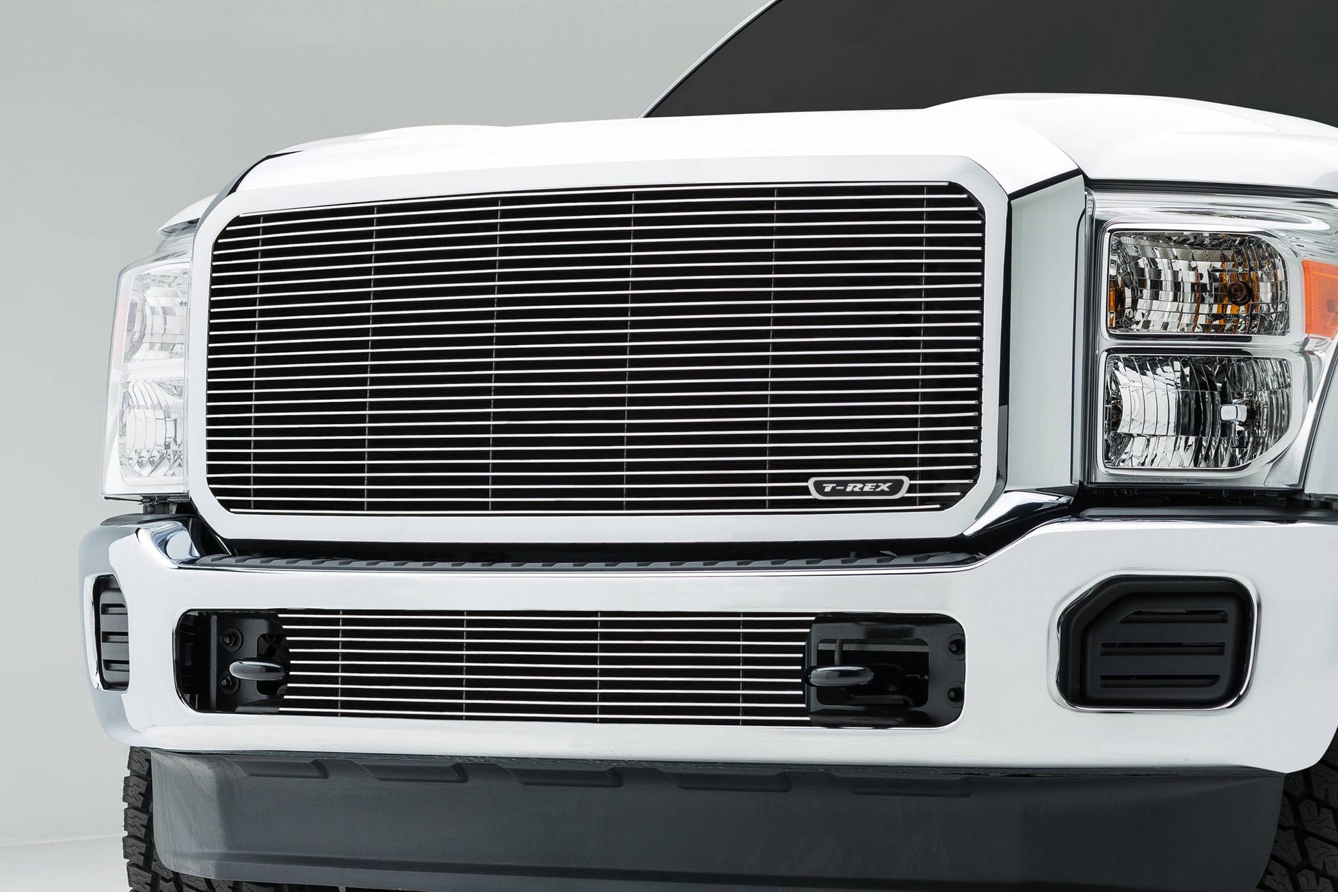 T-REX Grilles 20546 Polished Aluminum Horizontal Grille Fits 2011-2016 Ford F-250 F-350 F-450 F-550
