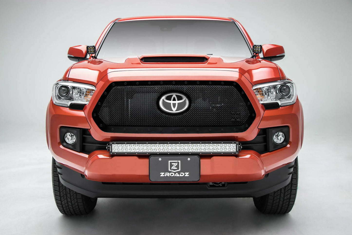 T-REX Grilles 6719511-BR Black Mild Steel Small Mesh Grille Fits 2018-2023 Toyota Tacoma