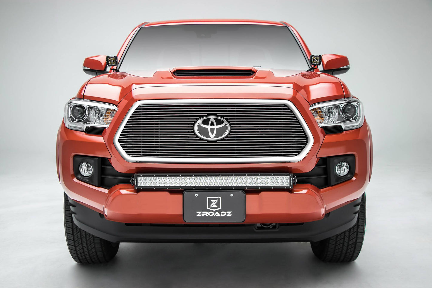 T-REX Grilles 20950 Polished Aluminum Horizontal Grille Fits 2018-2023 Toyota Tacoma