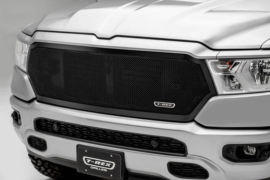 T-REX Grilles 51465 Black Mild Steel Small Mesh Grille Fits 2019-2023 Ram 1500 Laramie 1500 Lone Star 1500 Big Horn 1500 Tradesman