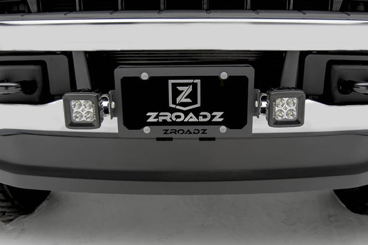 ZROADZ Z310005 Black Mild Steel  License Plate Frame LED Bracket Fits 2015-2020 Chevrolet Colorado