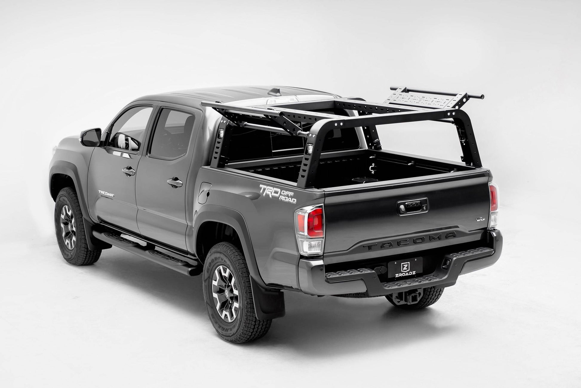 ZROADZ Z839101 Black Mild Steel Aluminum Overland Access Rack Fits 2016-2023 Toyota Tacoma