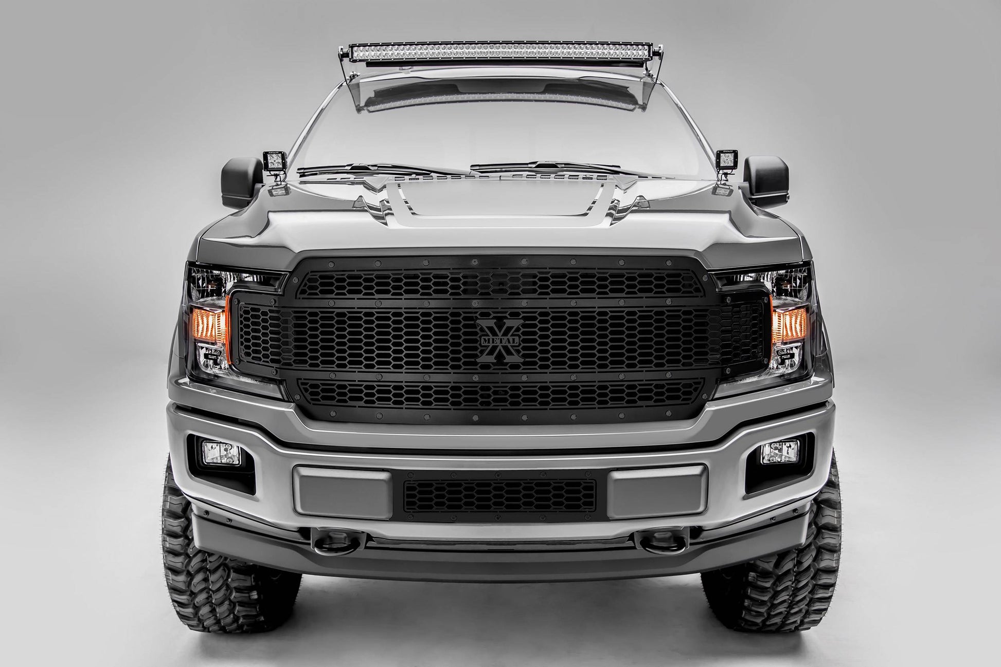 T-REX Grilles 7715841-BR Black Mild Steel Laser Cut Pattern Grille Fits 2018-2020 Ford F-150