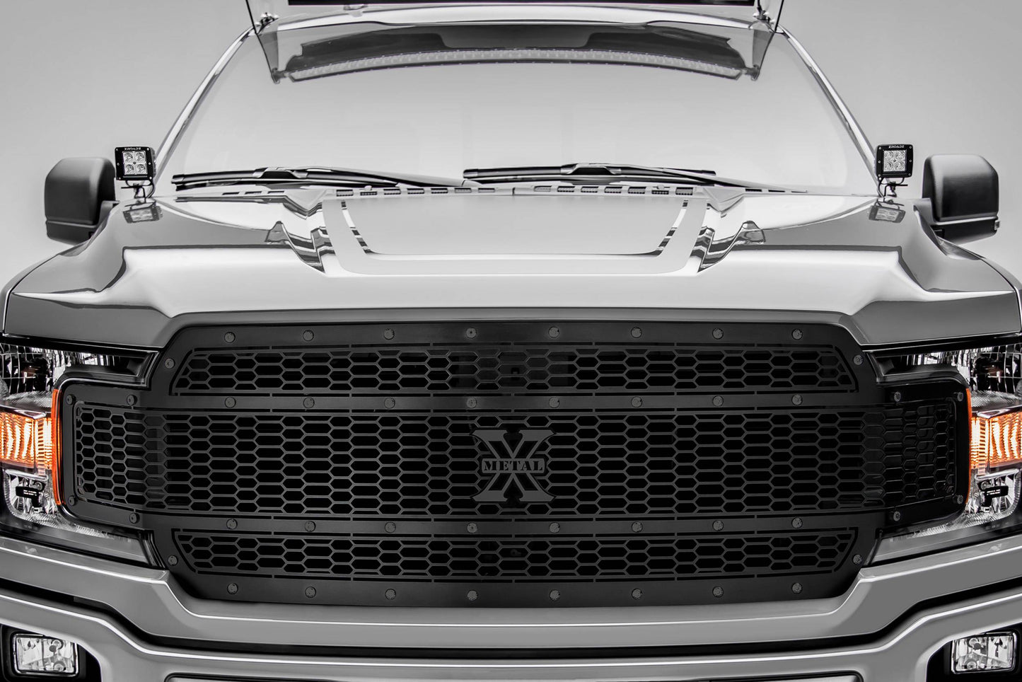 T-REX Grilles 7715841-BR Black Mild Steel Laser Cut Pattern Grille Fits 2018-2020 Ford F-150