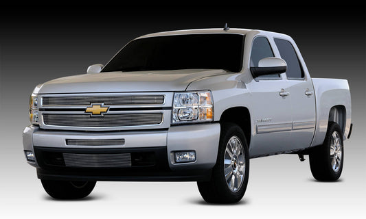 T-REX Grilles 21110 Polished Aluminum Horizontal Grille Fits 2007-2013 Chevrolet Silverado 1500
