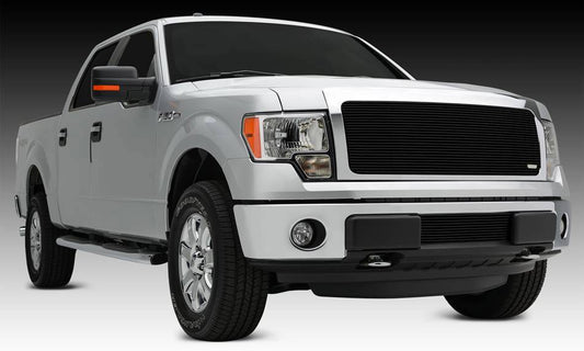T-REX Grilles 20572B Black Aluminum Horizontal Grille Fits 2013-2014 Ford F-150 XLT