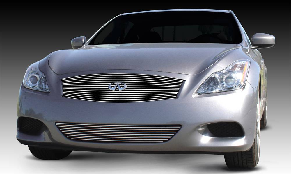 T-REX Grilles 20810 Polished Aluminum Horizontal Grille Fits 2008-2014 Infiniti G-37 Coupe