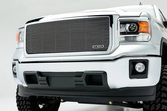 T-REX Grilles 20208 Polished Aluminum Horizontal Grille Fits 2014-2015 GMC Sierra 1500