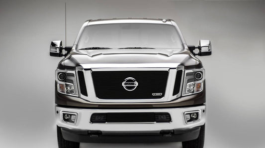 T-REX Grilles 20785B Black Aluminum Horizontal Grille Fits 2016-2019 Nissan Titan