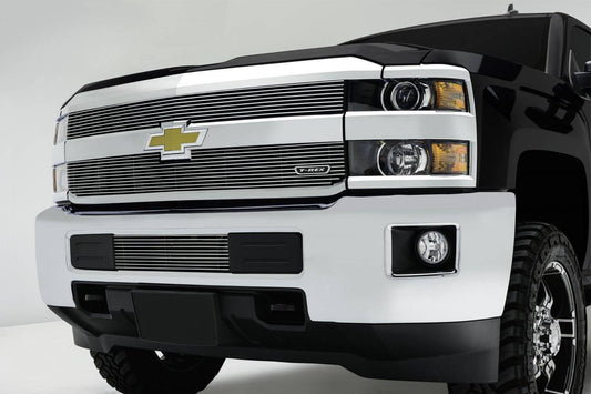 T-REX Grilles 21122 Polished Aluminum Horizontal Grille Fits 2015-2019 Chevrolet Silverado 2500