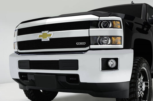 T-REX Grilles 21122B Black Aluminum Horizontal Grille Fits 2015-2019 Chevrolet Silverado 2500