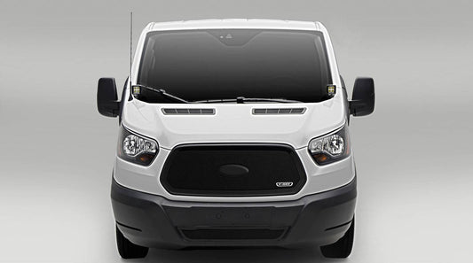 T-REX Grilles 51575 Black Mild Steel Small Mesh Grille Fits 2016-2018 Ford Transit