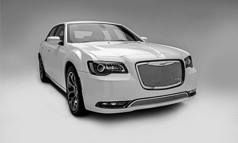 T-REX Grilles 54436 Polished Stainless Steel Small Mesh Grille Fits 2015-2018 Chrysler 300