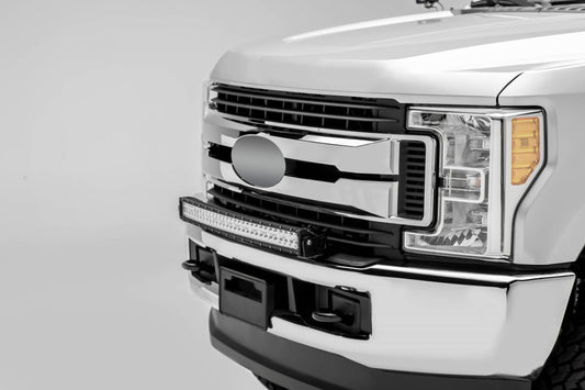 ZROADZ Z325472 Black Mild Steel Front Bumper Top LED Bracket Fits 2017-2019 Ford F-250 F-350 F-450 F-550