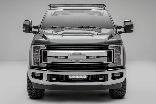 ZROADZ Z415571-KIT Black Mild Steel OEM Grille LED Kit Fits 2017-2019 Ford F-250 XLT F-350 XLT F-450 XLT F-550 XLT F-250 XL STX F-350 XL STX F-450 XL STX F-550 XL STX