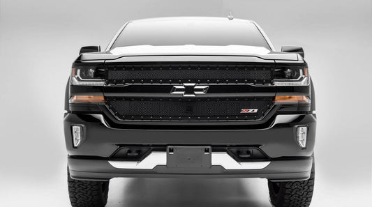 T-REX Grilles 6711241-BR Black Mild Steel Small Mesh Grille Fits 2016-2018 Chevrolet Silverado 1500 Z71
