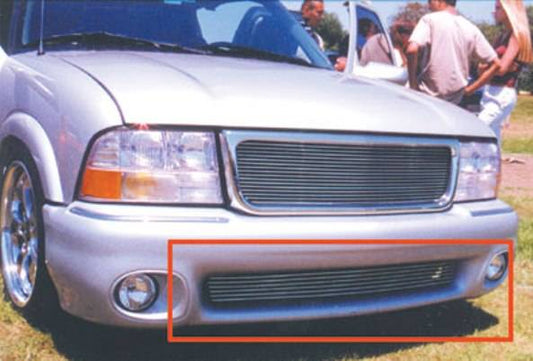 T-REX Grilles 25377 Polished Aluminum Horizontal Bumper Grille Fits 1998-2000 GMC Envoy