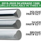 T-REX Grilles 6211232 Polished Aluminum Horizontal Round Grille Fits 2019-2022 Chevrolet Silverado 1500ÊTrail Boss Silverado 1500 RST Silverado 1500 LT