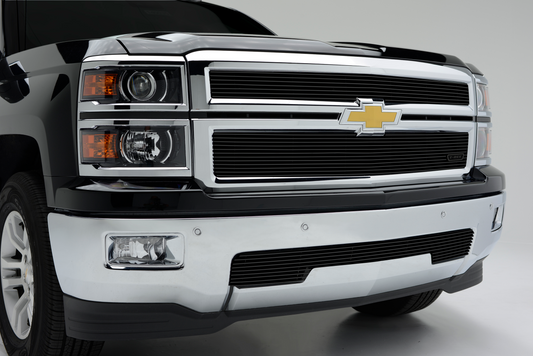 T-REX Grilles 21120B Black Aluminum Horizontal Grille Fits 2014-2015 Chevrolet Silverado 1500 Z71 Silverado 1500 Work Truck