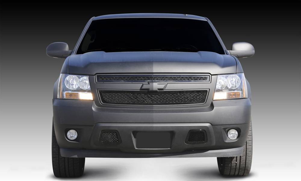 T-REX Grilles 51051 Black Mild Steel Small Mesh Grille Fits 2007-2013 Chevrolet Avalanche