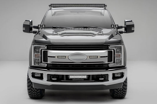 ZROADZ Z415573-KIT Brushed Stainless Steel OEM Grille LED Kit Fits 2017-2019 Ford F-250 XLT F-350 XLT F-450 XLT F-550 XLT F-250 XL STX F-350 XL STX F-450 XL STX F-550 XL STX