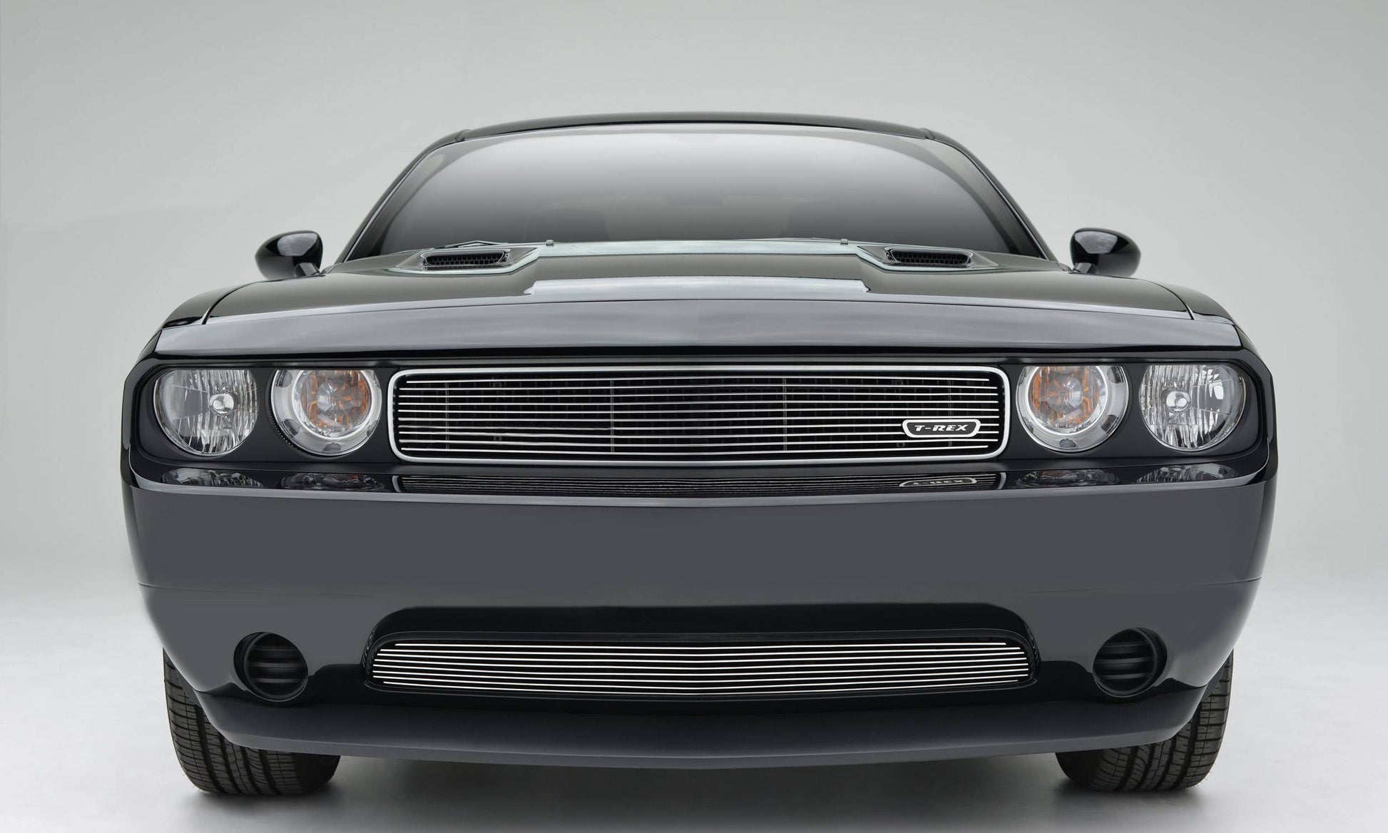 T-REX Grilles 21415 Polished Aluminum Horizontal Grille Fits 2011-2014 Dodge Challenger