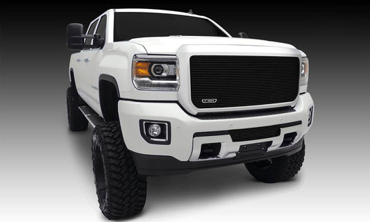 T-REX Grilles 25211B Black Aluminum Horizontal Bumper Grille Fits 2015-2019 GMC Sierra 2500 Sierra 3500