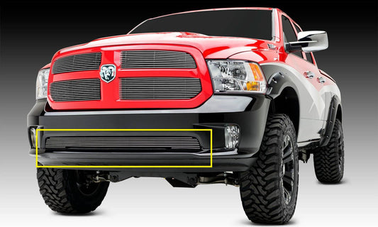 T-REX Grilles 25458 Polished Aluminum Horizontal Bumper Grille Fits 2013-2018 Ram 1500