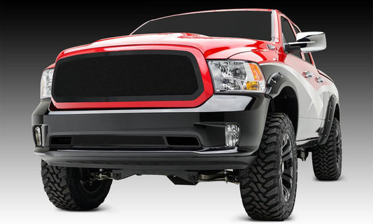 T-REX Grilles 51458 Black Mild Steel Small Mesh Grille Fits 2013-2018 Ram 1500