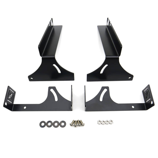 ZROADZ Z382051 Black Mild Steel Rear Bumper LED Bracket Fits 2007-2013 Chevrolet Silverado 1500