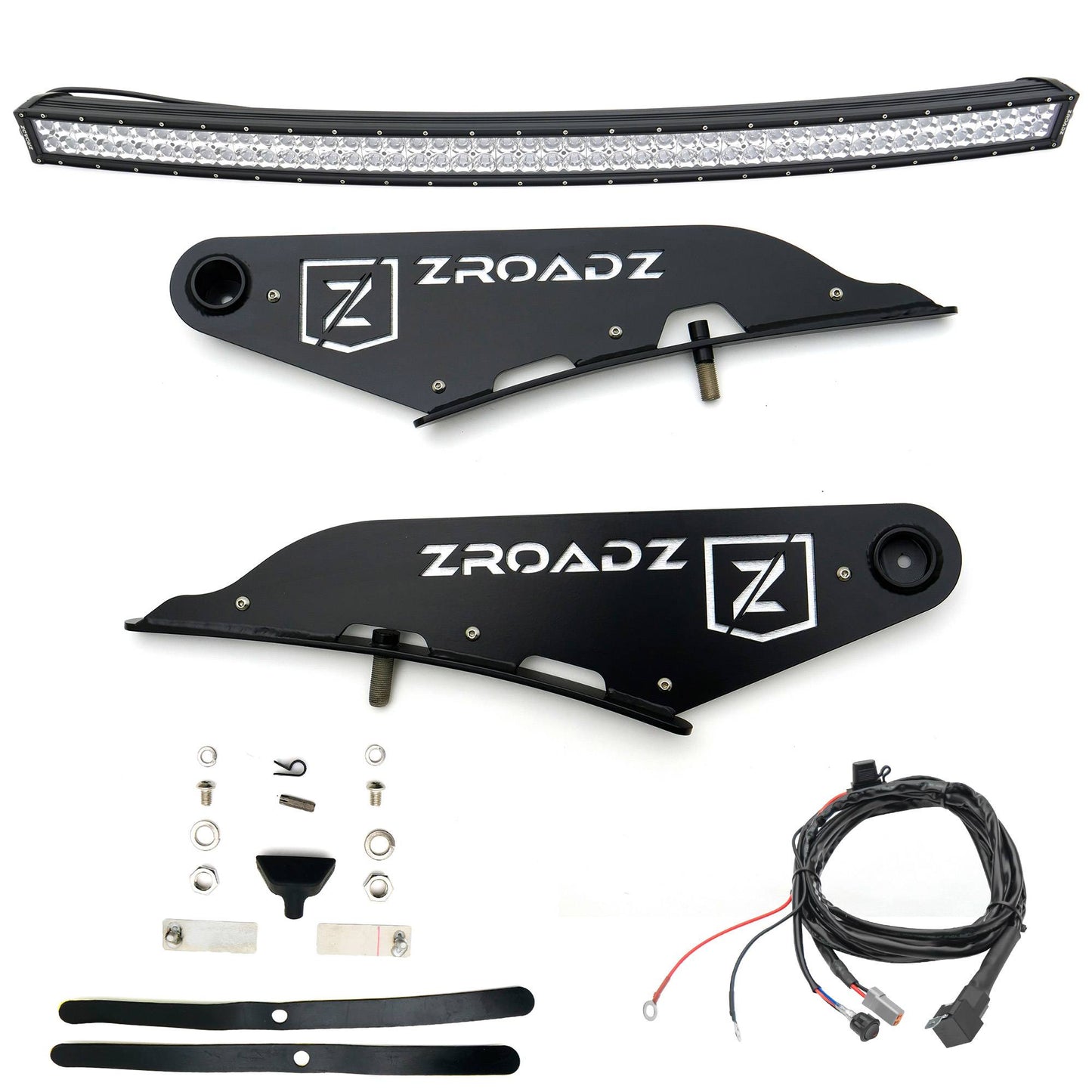 ZROADZ Z334721-KIT-C Black Mild Steel Front Roof LED Kit Fits 2019-2023 Ram 1500