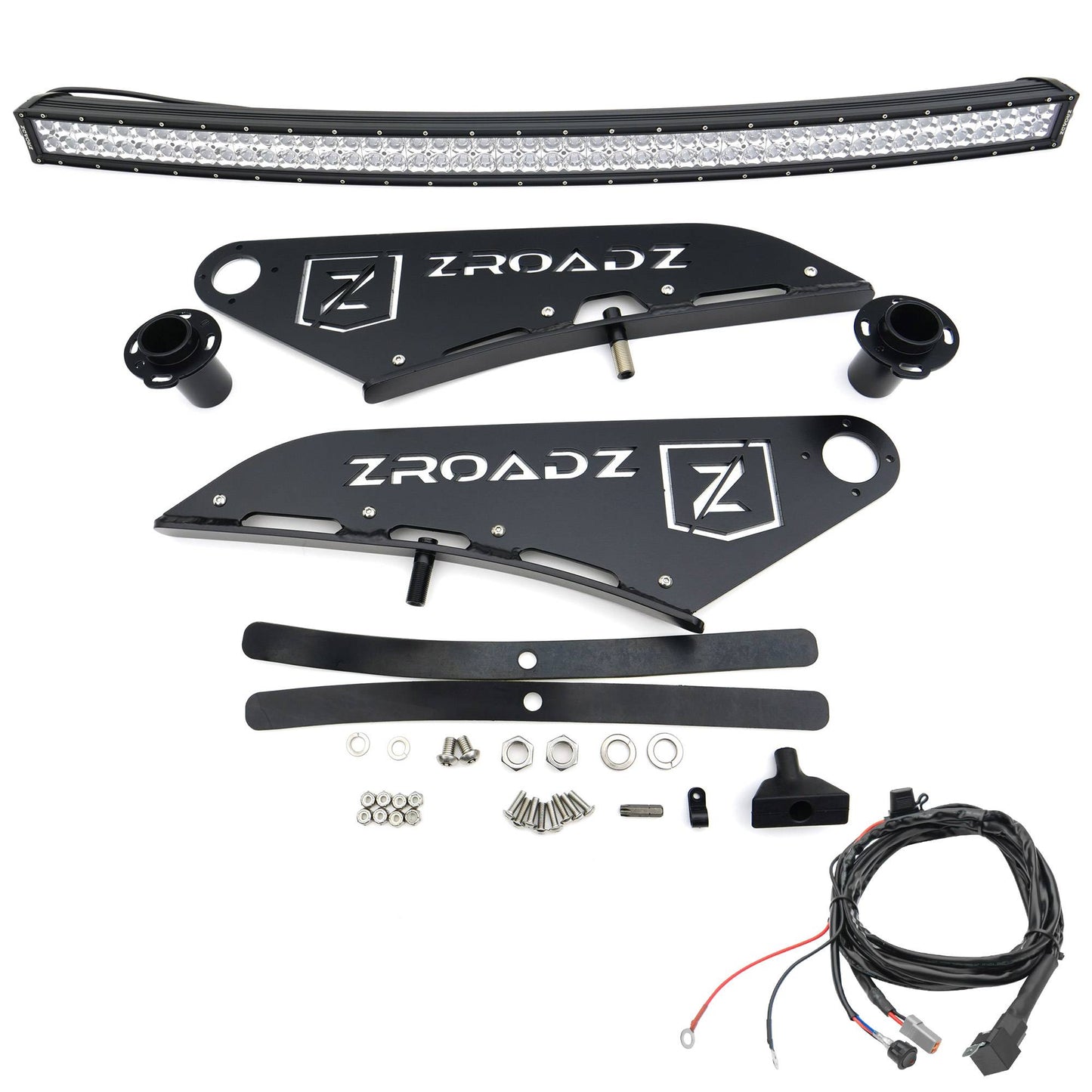 ZROADZ Z335731-KIT-C Black Mild Steel Front Roof LED Kit Fits 2015-2023 Ford F-150