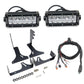 ZROADZ Z389401-KIT Black Mild Steel Rear Bumper LED Kit Fits 2016 -2023 Toyota Tacoma