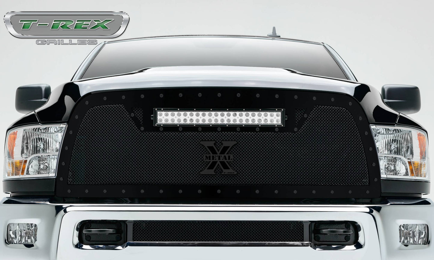 T-REX Grilles 6314521-BR Black Mild Steel Small Mesh Grille Fits 2013-2018 Ram 2500 3500