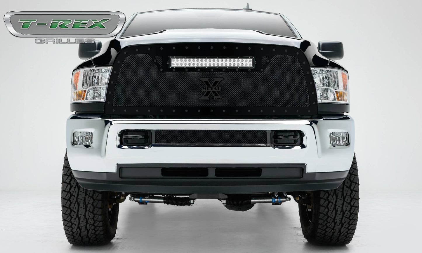 T-REX Grilles 6314521-BR Black Mild Steel Small Mesh Grille Fits 2013-2018 Ram 2500 3500