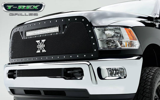 T-REX Grilles 6314531 Black Mild Steel Small Mesh Grille Fits 2010-2012 Ram 2500 3500