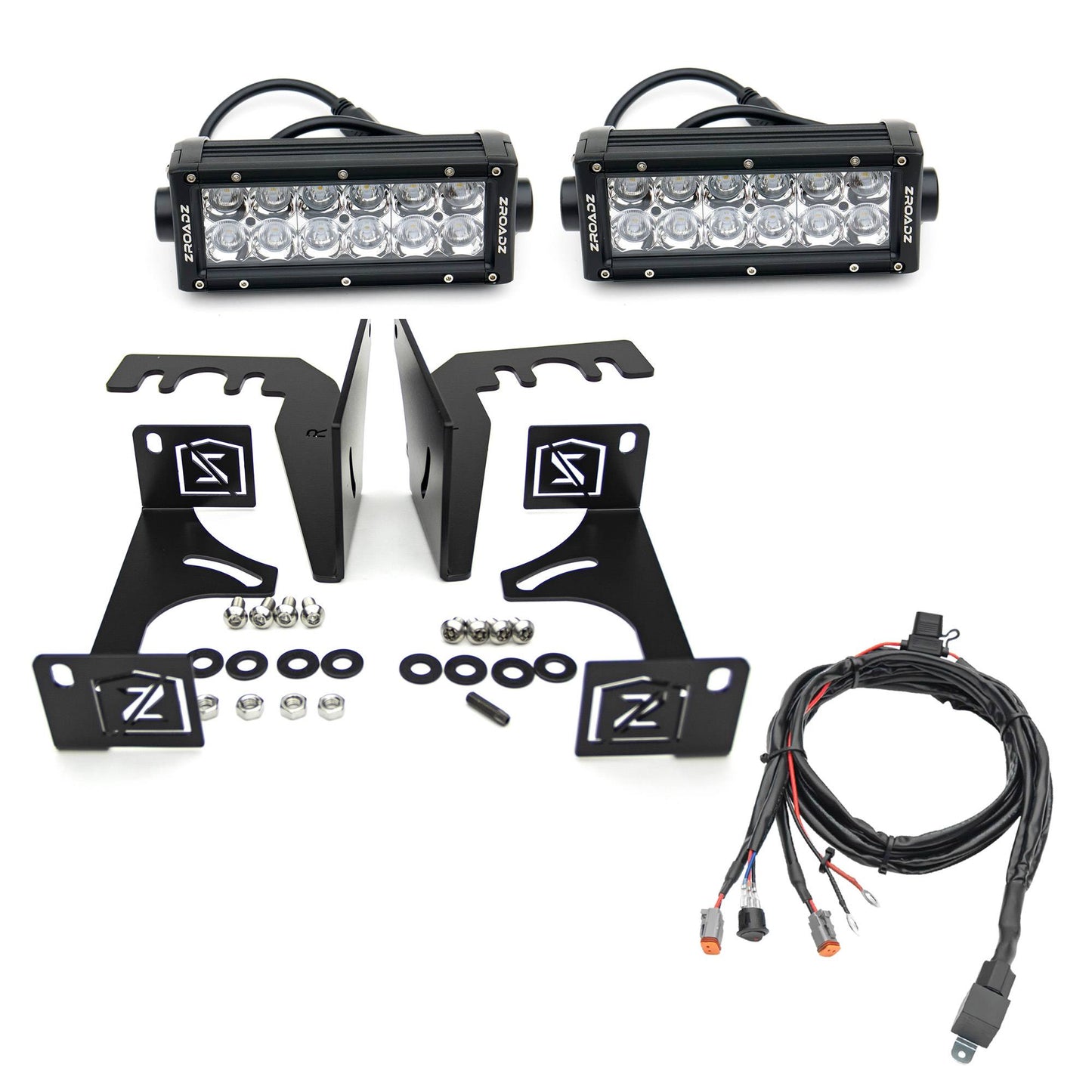 ZROADZ Z384551-KIT Black Mild Steel Rear Bumper LED Kit Fits 2015-2018 Ram Rebel