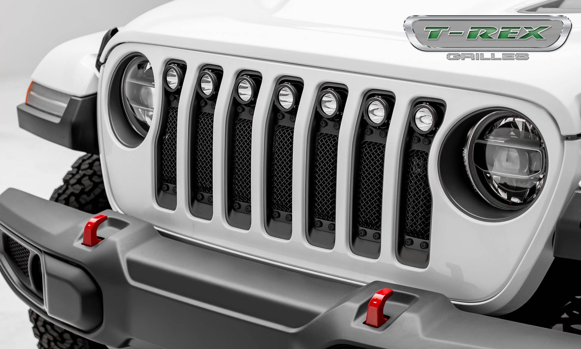 T-REX Grilles 6314931-BR Black Mild Steel Small Mesh Grille Fits 2020-2023 Jeep Gladiator Overland Gladiator Rubicon