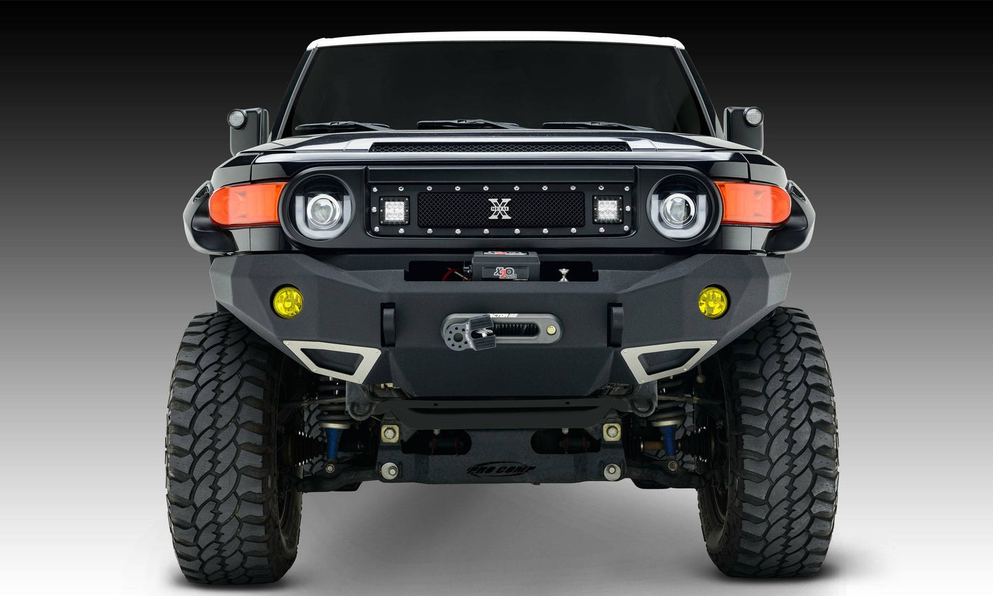 T-REX Grilles 6319321 Black Mild Steel Small Mesh Grille Fits 2007-2014 Toyota FJ Cruiser