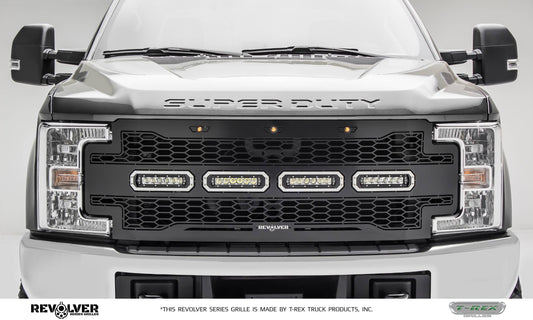 T-REX Grilles 6515641 Black Mild Steel Laser Cut Pattern Grille Fits 2017-2019 Ford F-250 F-350 F-450 F-550