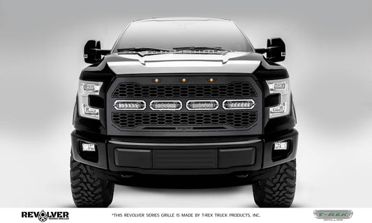 T-REX Grilles 6515731 Black Mild Steel Laser Cut Pattern Grille Fits 2015-2017 Ford F-150