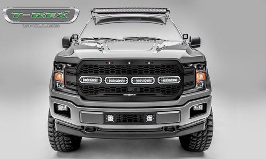 T-REX Grilles 6515791 Black Mild Steel Laser Cut Pattern Grille Fits 2018-2020 Ford F-150