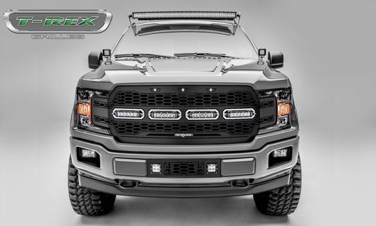 T-REX Grilles 6515841 Black Mild Steel Laser Cut Pattern Grille Fits 2018-2020 Ford F-150