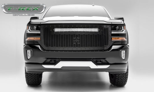 T-REX Grilles 7311281-BR Black Mild Steel Laser Cut Pattern Grille Fits 2016-2018 Chevrolet Silverado 1500